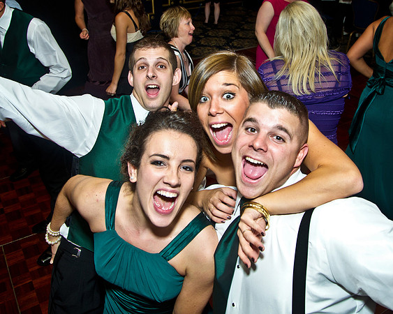 having fun at a wedding reception by NJ Wedding Photographer