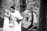 Fall Wedding Onsite Ceremony with First Look