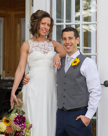sunflower bride and groom nj wedding photographer