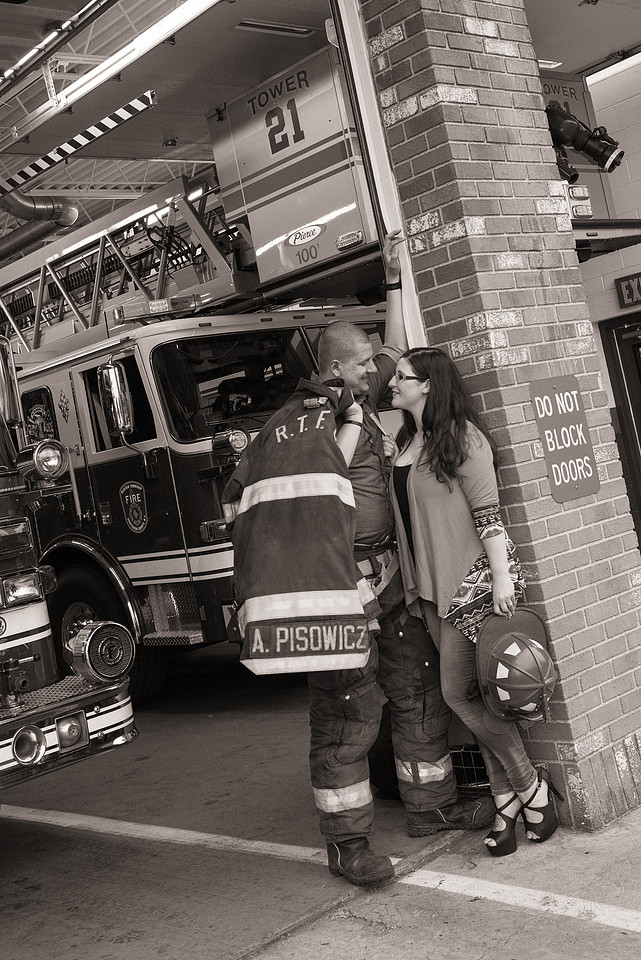 1,clinton-hunterdon-county-NJ-wedding-photographer, cute-sweet--fun-must-have-bride-groom-picture-firefighter-engagement
