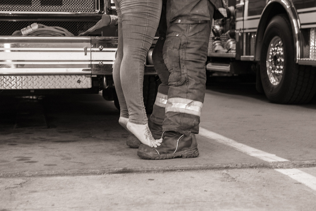 1,clinton-hunterdon-county-NJ-wedding-photographer, cute-sweet--fun-must-have-bride-groom-picture-firefighter-engagement