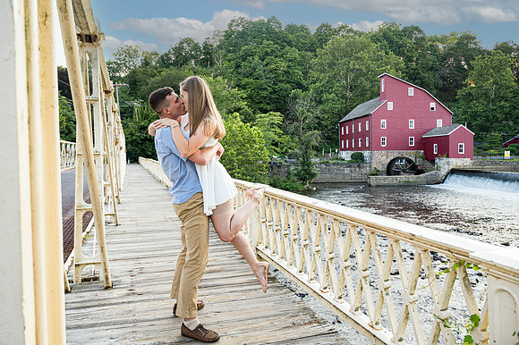 014Clinton NJ Engagement Session photographed by Cherryville Photography