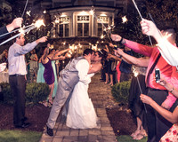 Real Spring Wedding with Outdoor Ceremony with Sparkler exit