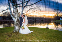 Winter Wedding Indoor Ceremony with First Look