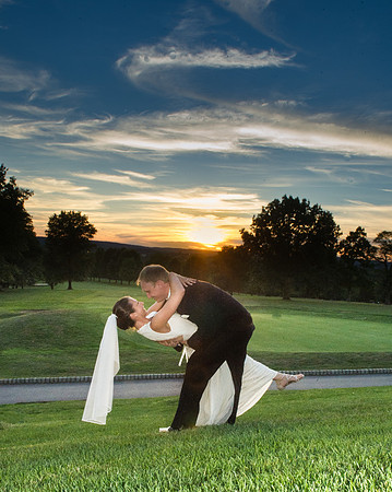 beaver brook cc sunset bride and groom nj wedding photographer